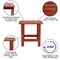 Flash Furniture Red Adirondack Side Table and 2 Chair Set JJ-C14501-2-T14001-RED-GG - alternate 5